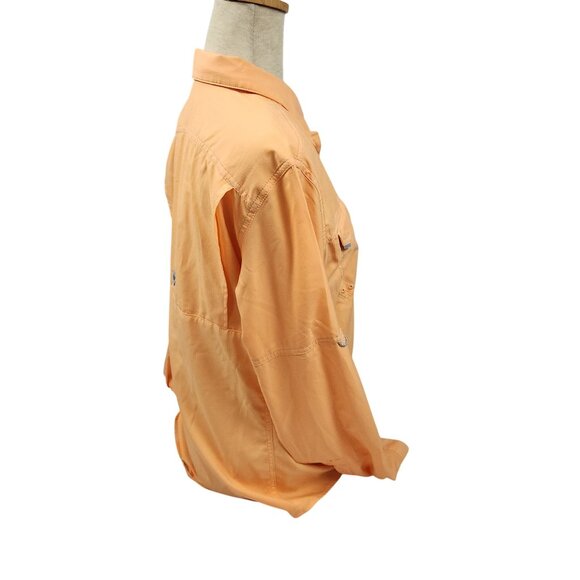 Columbia Performance Fishing Gear Lo Drag Long Sleeve Shirt Bright Nectar Women - Picture 6 of 10